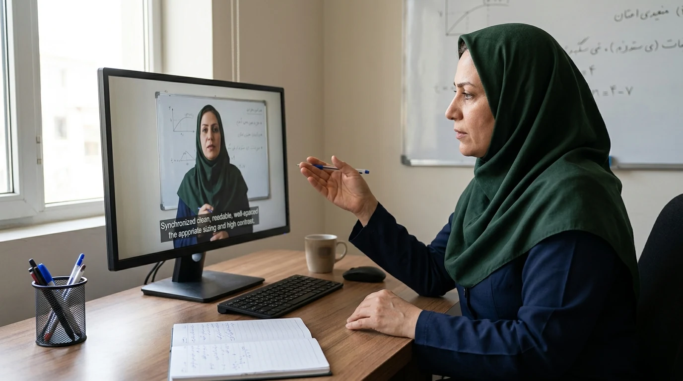 زیرنویس خودکار برای وبینار — راهنمای عملی